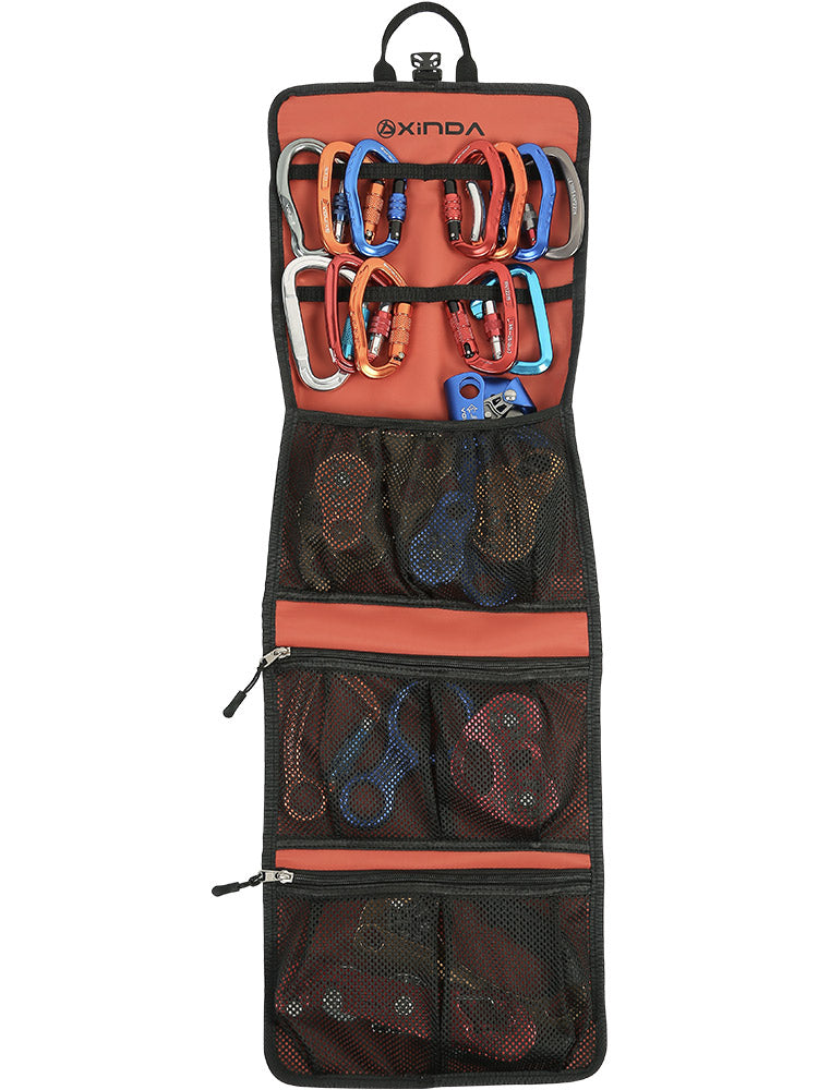 Rock climbing equipment portable storage bag