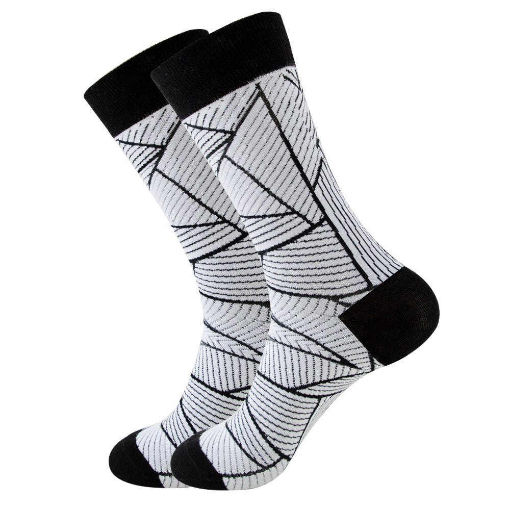 Cotton Striped Walking Socks