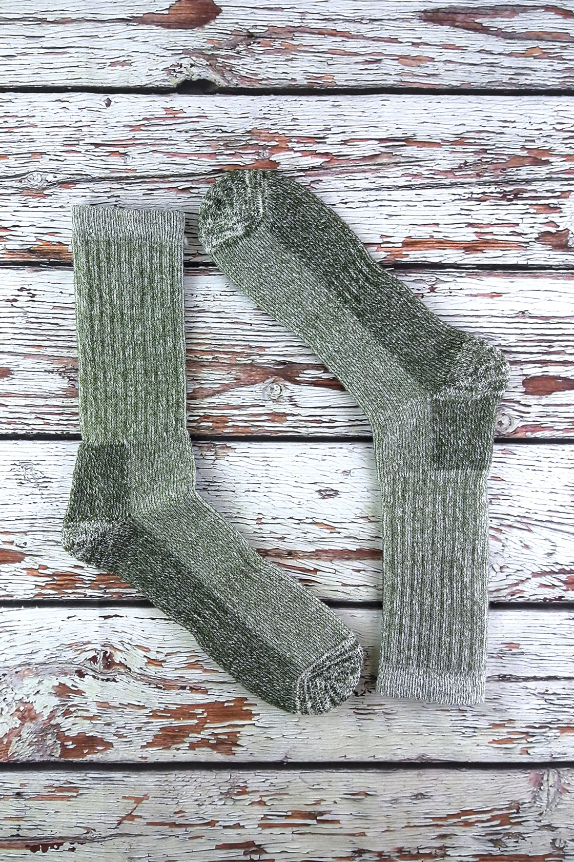 2 Pairs Mens Thick Warm Wool Rich Hiking Socks